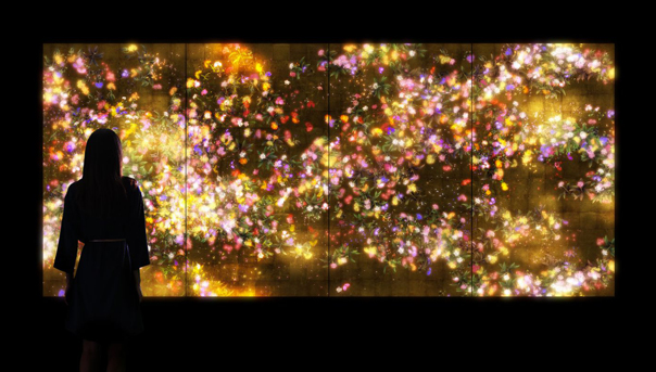 TeamLab's Flowers and people